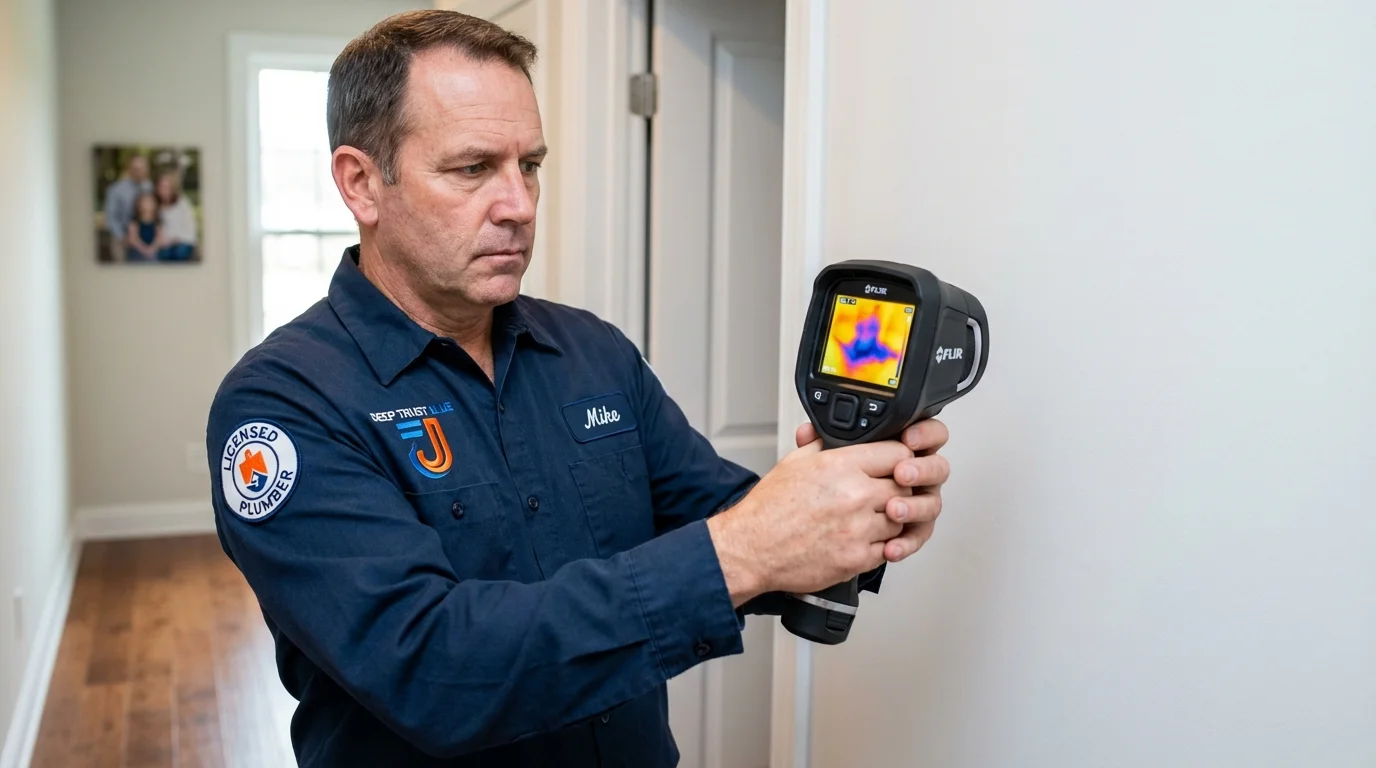 Thermal imaging leak detection by Johns Plumbing LLC in Camdenton